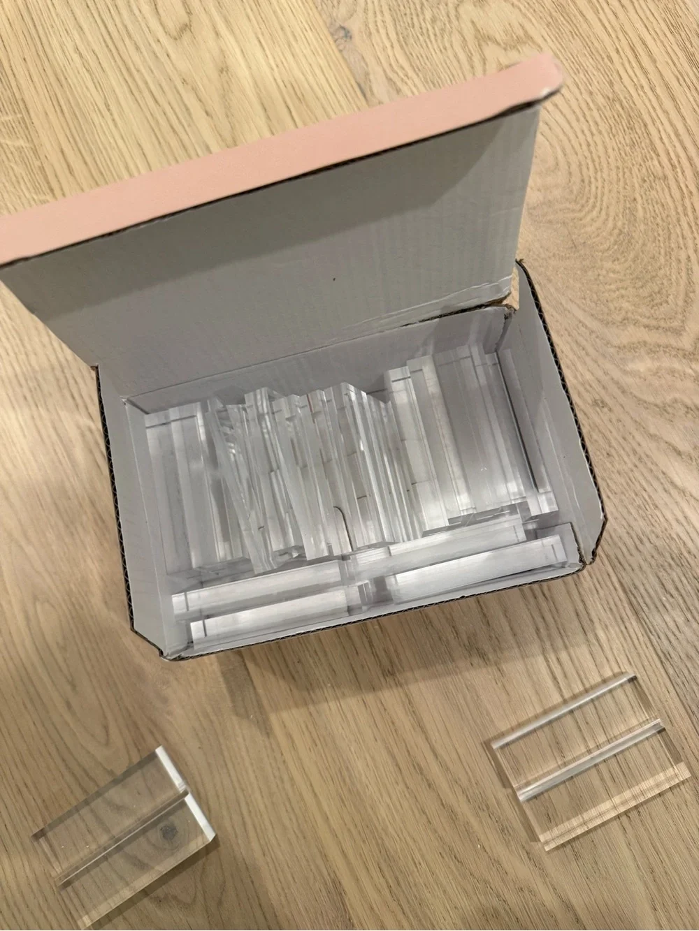 Acrylic clear sign holders - 3 inch with 3mm slot